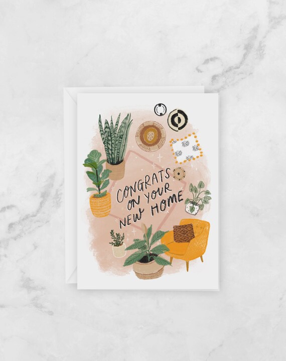 Congrats New Home Greeting Card – Housewarming Gift