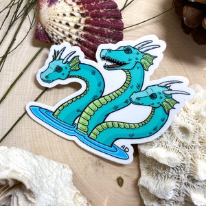 Hydra: Vinyl Die-Cut Sticker - Laptop Decal Sticker - Water bottle sticker - Bullet Journal Sticker