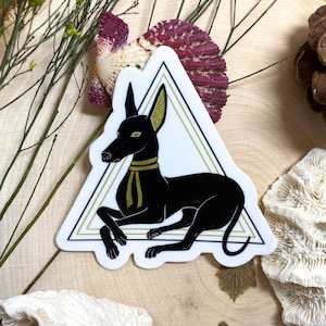 Anubis: Vinyl Die-Cut Sticker - Laptop Decal Sticker - Water bottle sticker - Bullet Journal Sticker