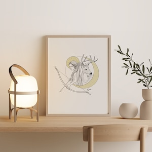 Artemis, Göttin der Jagd: 8x10 Archiv-Giclée-Druck