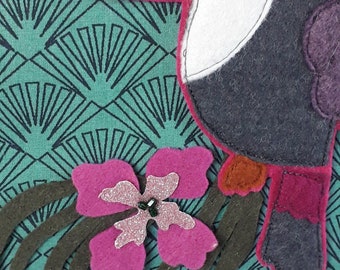 bannière / fanion décoratif idée cadeau chambre enfant tropical