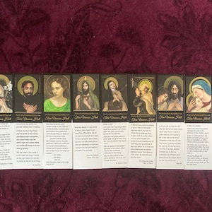 Prayer Cards of Our Lord and Lady, and the Holy Saints