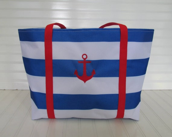 nautical beach bag