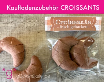 Kaufladenzubehör CROISSANTS für Kinderküche/Kaufmannsladen/Zubehör für Kaufladen