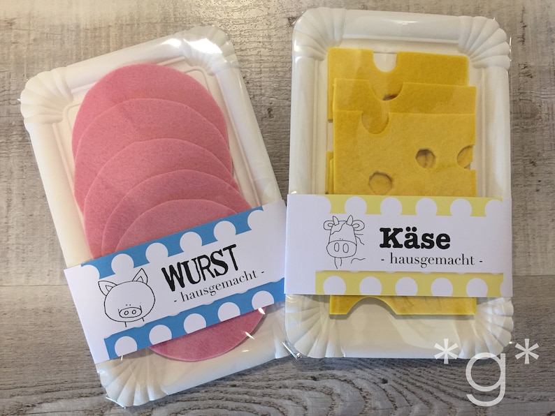 Kaufladenzubehör WURST Kinderküche/Kaufladen/Kaufmannsladen/Zubehör für Kaufladen zdjęcie 2