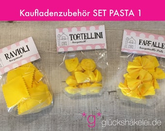 Kaufladenzubehör SET PASTA 1  Kinderküche/Kaufmannsladen/Zubehör für Kaufladen