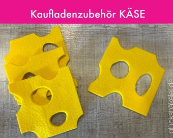 Kaufladenzubehör KÄSE für Kinderküche - ohne Plastikverpackung