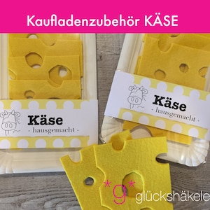 Kaufladenzubehör KÄSE  Kinderküche/Kaufladen/Kaufmannsladen/Zubehör für Kaufladen