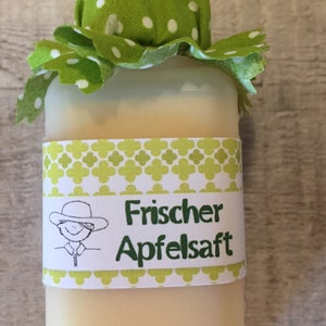 Kaufladenzubehör APFELSAFT Kinderküche/Kaufmannsladen/Zubehör für Kaufladen zdjęcie 2