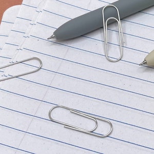 Single Sterling Silver Paperclip Earrings, 925 Paperclip, Dainty Silver Earring, Unisex Earring, Pull Through Earring, Stud Earrings, 925