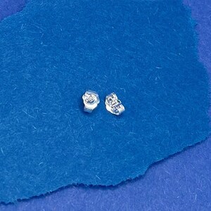 Sterling Silver Extra Backs For Stud Earrings, One Pair, 925 Earring Findings, Silver Stud Backs, Silver Earrings, 925 Stud Earrings Backs