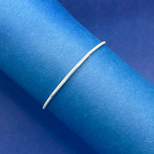 Simplicity Bracelet: Sterling Silver Curve, 925 Beads, On White Leather Bracelet, Minimalist Silver Leather Bracelet, 925 Accent Bracelet