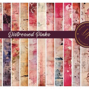 Digital Valentine Washi Tape Printable Journal Supply Vintage Floral Design Element Craft Decoration Paper Embellishment Scrapbook Digital