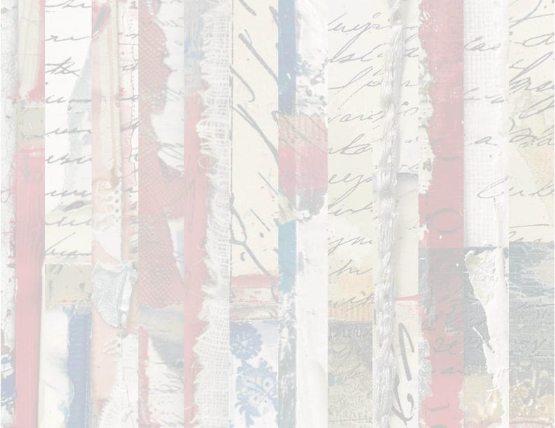 Rustic Document Templet American Flag Paper Digital Scrapbook Template Design Vintage Flag ...
