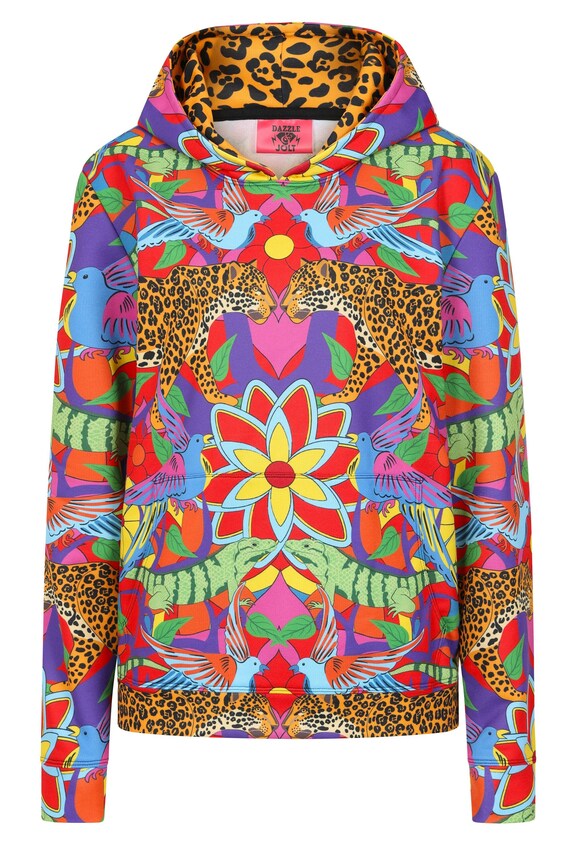 Jaguar Jungle Hoodie - Leopard, Animal Print, Unisex