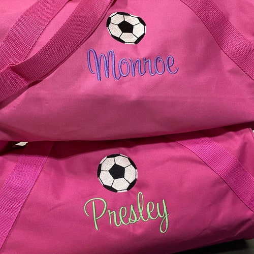 Personalized Large Canvas Soccer Duffel Bag Duffle Gym Bag Etsy