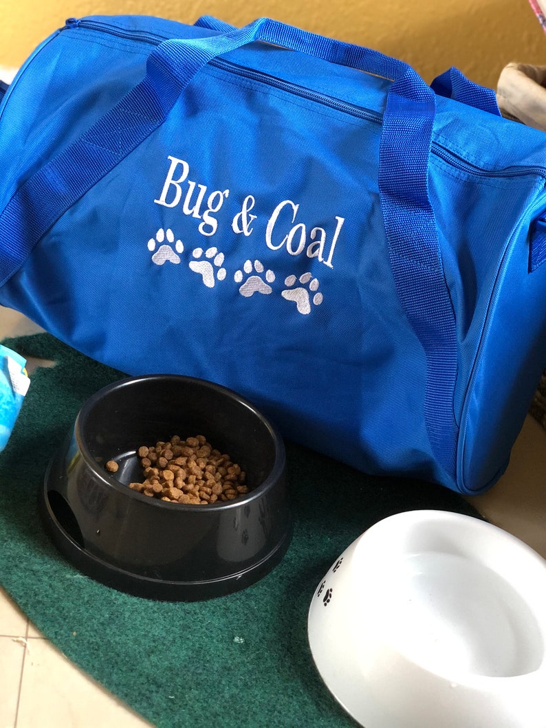 Paw Print Duffel Bag Sport Team Pride Bag Paw Print Mascot Etsy