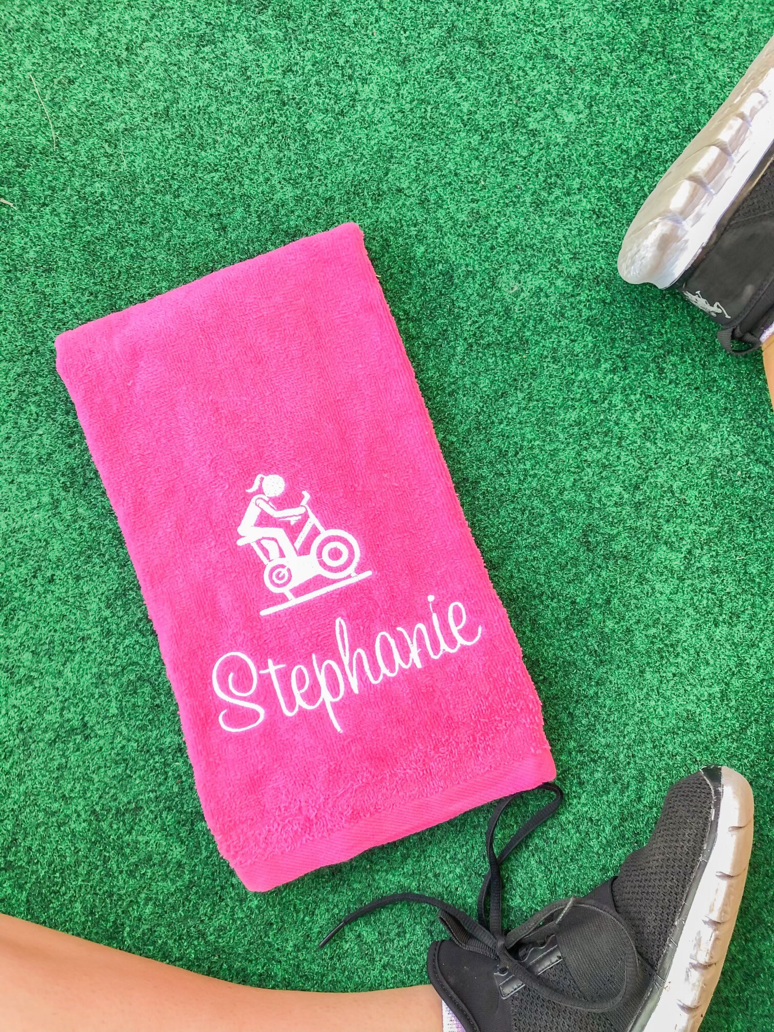 Cycling Towel personalized Monogrammed Bike Towel Custom Etsy