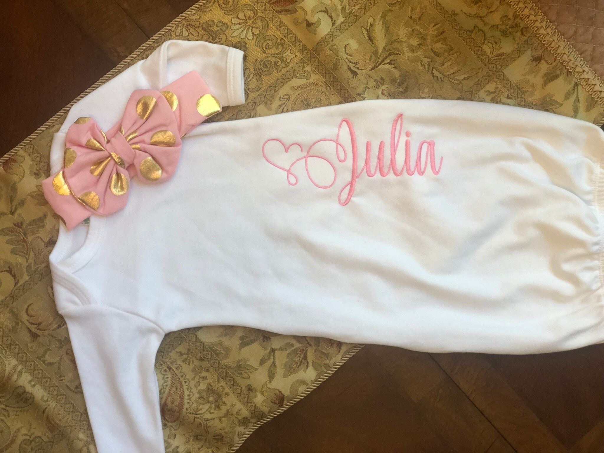 Personalized Baby Girl Gift Set Newborn Gift Set Infant Etsy