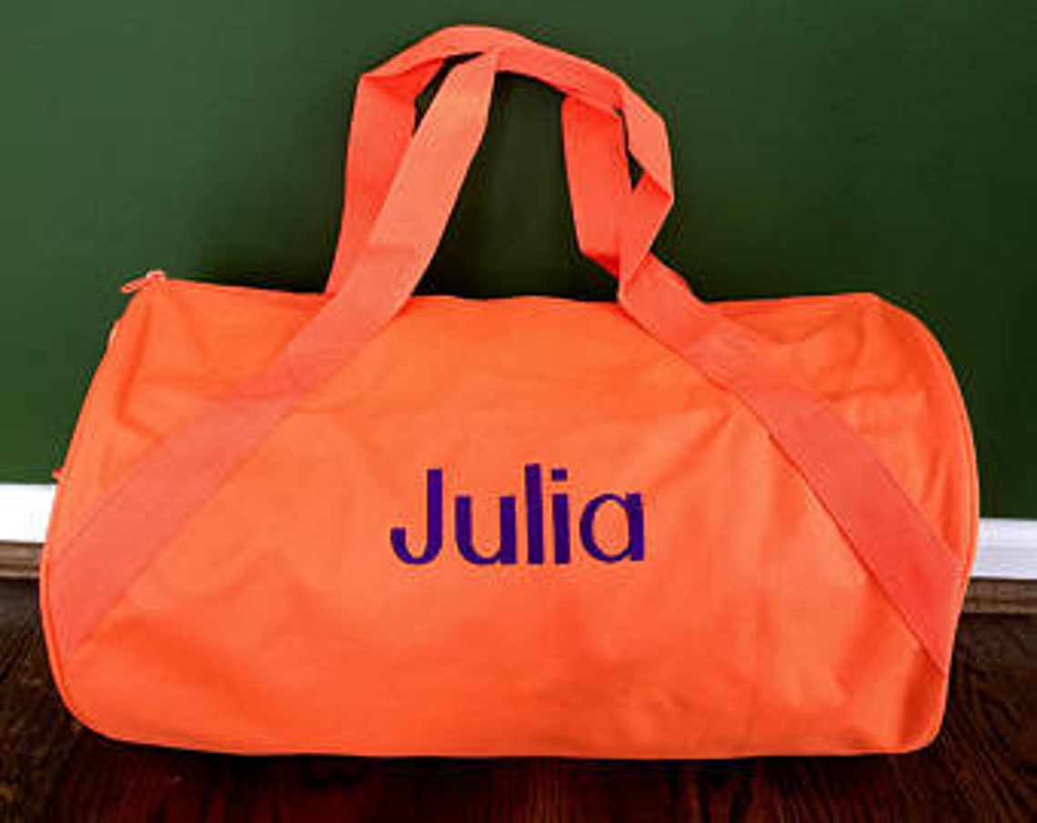 Monogram Duffel Bag Personalized Royal Blue Gym Bag Duffle Etsy