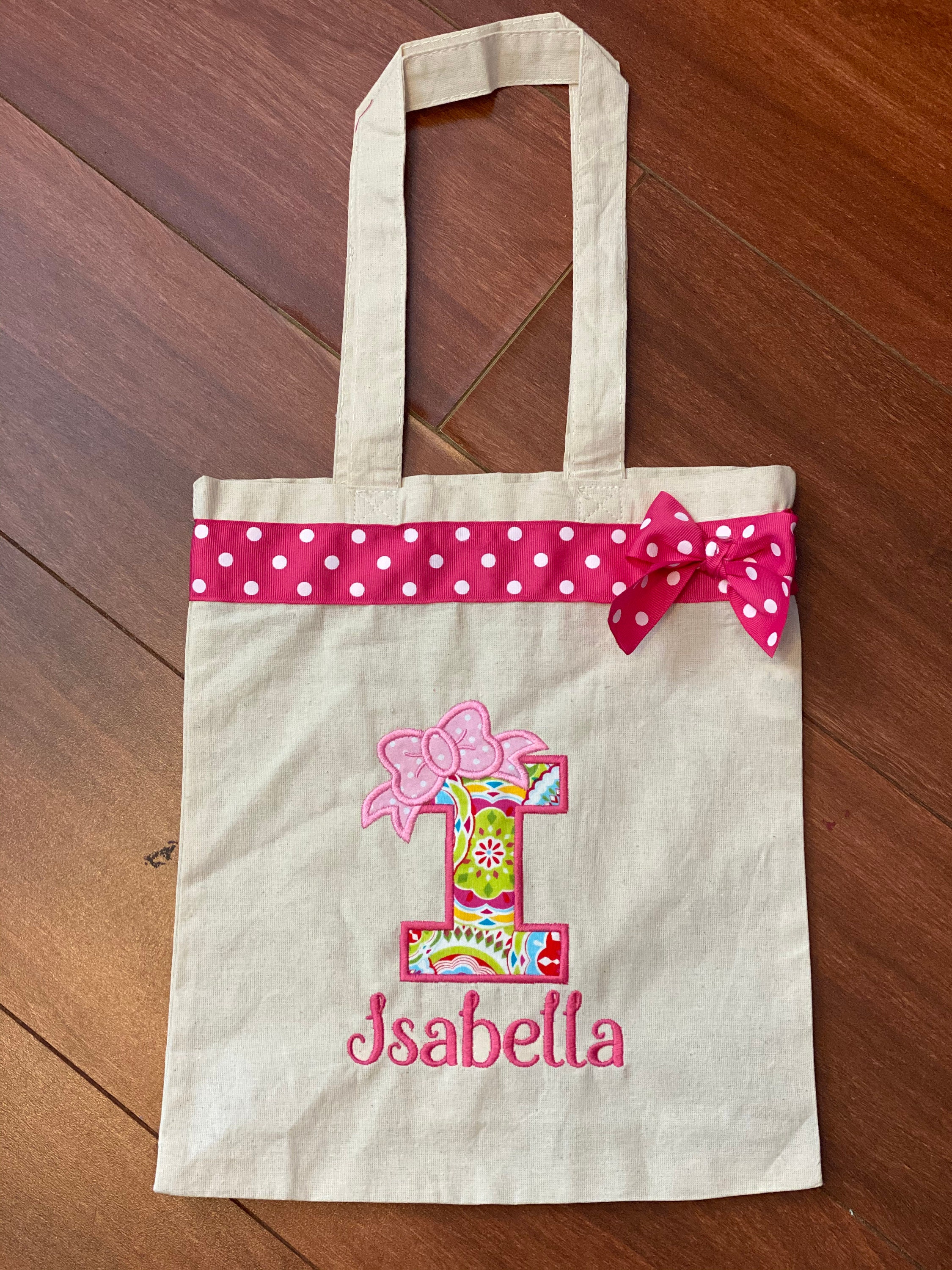 TOTE BAG Girly Girl Custom Designed and Personalized Toddler Etsy