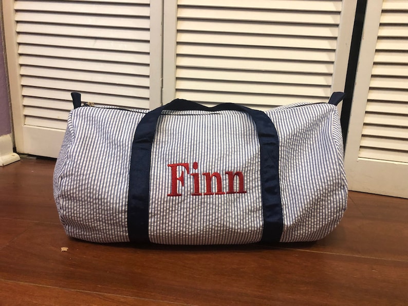 Embroidered Kids Duffel Bag Personalized Toddler Overnight Etsy