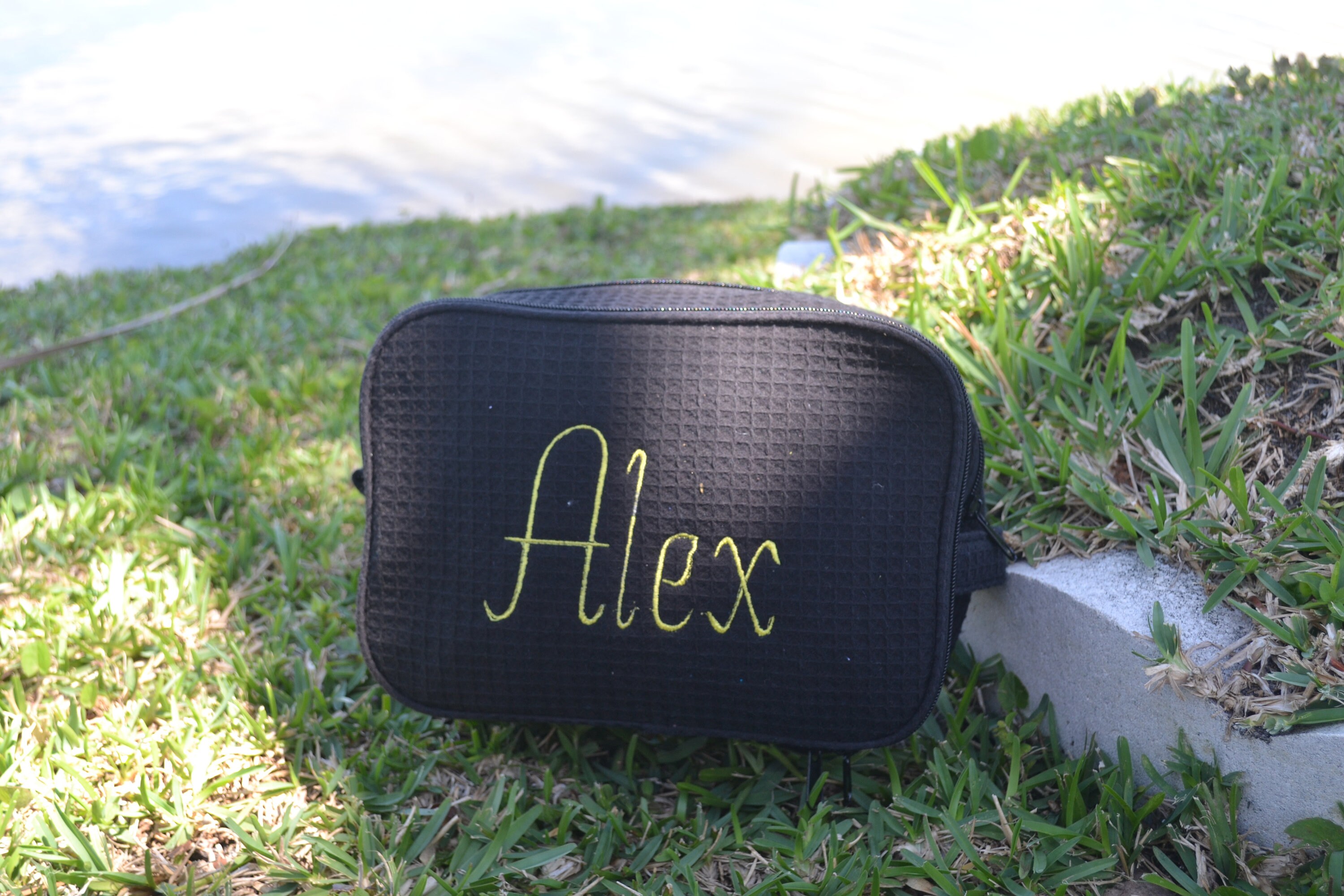 Personalized embroidered toiletry bag Cosmetic Bag travel Etsy