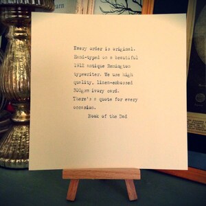 Philip Larkin Quote Hand Typed on an Antique Typewriter image 5