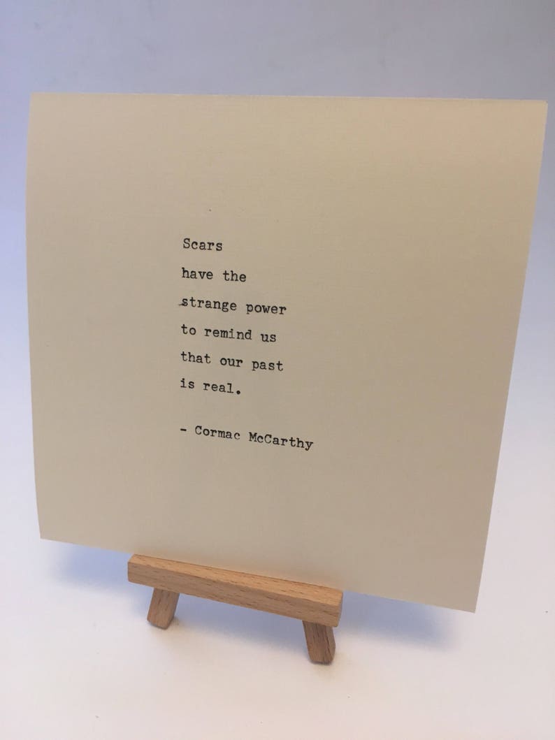 Cormac McCarthy Quote Hand Typed on an Antique Typewriter image 3