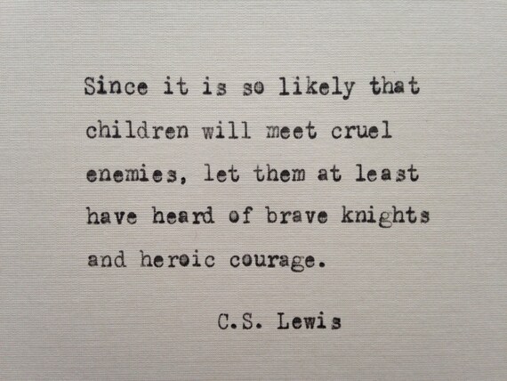 Lewis Vintage Typewriter Quote Hand Typed Gift Inspirational Quote C.S Lewis Vintage Typewriter Quote Hand Typed Gift Inspirational Quote C.S