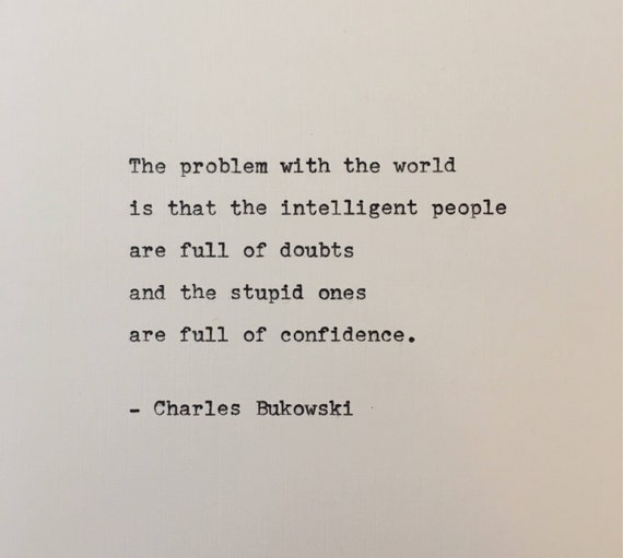 Charles Bukowski Zitat Von Hand Auf Scrapbooking Antike Etsy
