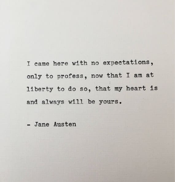 Citation De Jane Austen Tapee Sur Machine A Ecrire Cadeau Etsy Citation De Jane Austen Tapee Sur Machine A Ecrire Cadeau Etsy