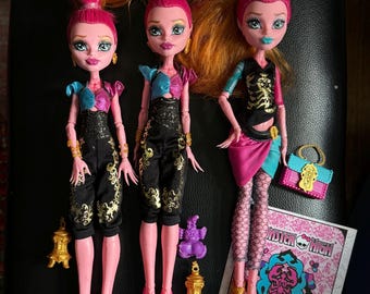 G1 Vintage Monster High dolls. Gigi Grant, new scaremester and 13 wishes. Individually sold. Gift for doll collector for Christmas