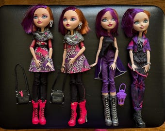 G1 Vintage Ever After High dolls. Poppy O Hair First Chapter, Dragonrider, Through the woods. Gift for doll collector for Christmas.