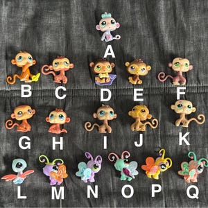 Vintage LPS Littlest Pet Shop. Choose your pet. Hasbro Authentic figures for Collectors. Monkeys and bugs