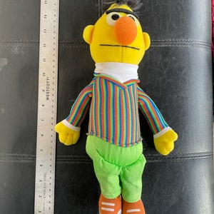 Vintage Gund Sesame Street Bert 14&quot; Plush Stuffed Toy Doll Figure 2002