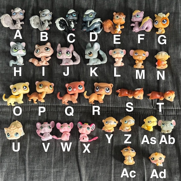 USA listing. Vintage LPS Littlest Pet Shop. Choose your pet. Hasbro Authentic figures . Misc pets. Hamsters, Guinea pigs, Squirrels, mice