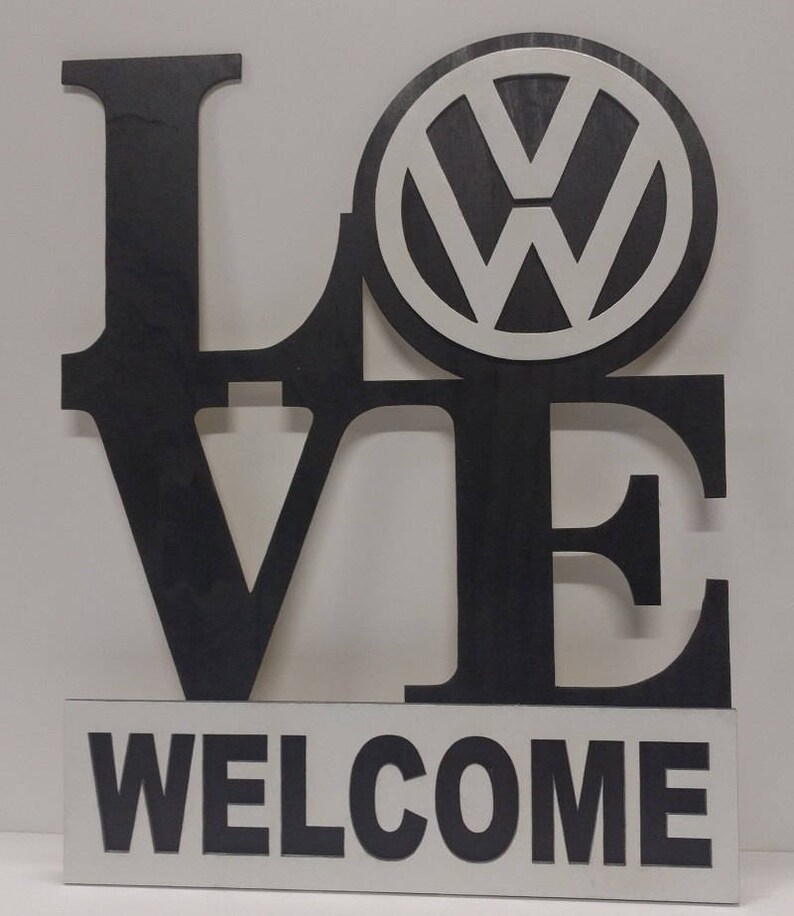 Welcome Sign Car Man Cave House Decor Bus Vintage Dub Cards Games Volkswagen Bug Gift VW