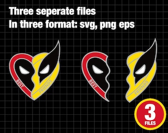 Deadpool en Wolverine-svg