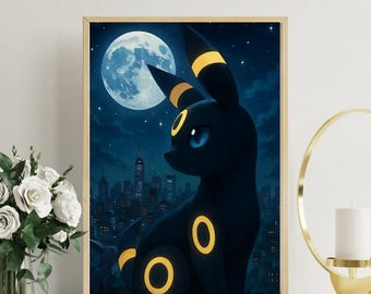 ポケモンポスター：ブラッキー - Etsy 日本