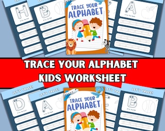 Alphabet Tracing Worksheets A-Z | Handwriting Practice (PDF)