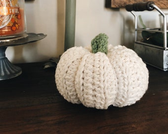 Fall Pumpkin Crochet Decor Amigurumi Toy