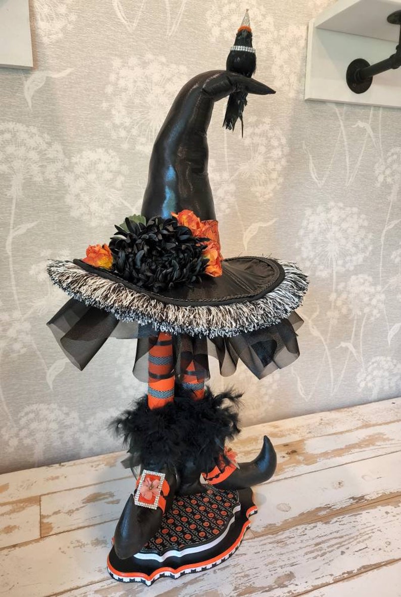 Witch Stand Halloween Decor Witch Doll Halloween Tabletop - Etsy
