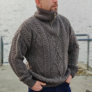 Mens Wool Sweater Etsy UK