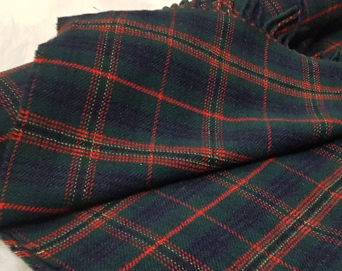 Irish tartan / plaid check -  blanket / sofa throw - 50/50 merino wool / soft lambswool - really warm and super soft - MADE IN IRELAND