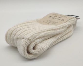 Merino thick wool socks - Snug socks in 100% Pure New Merino Wool - hiking socks - cream - 2 sizes available - MADE IN IRELAND