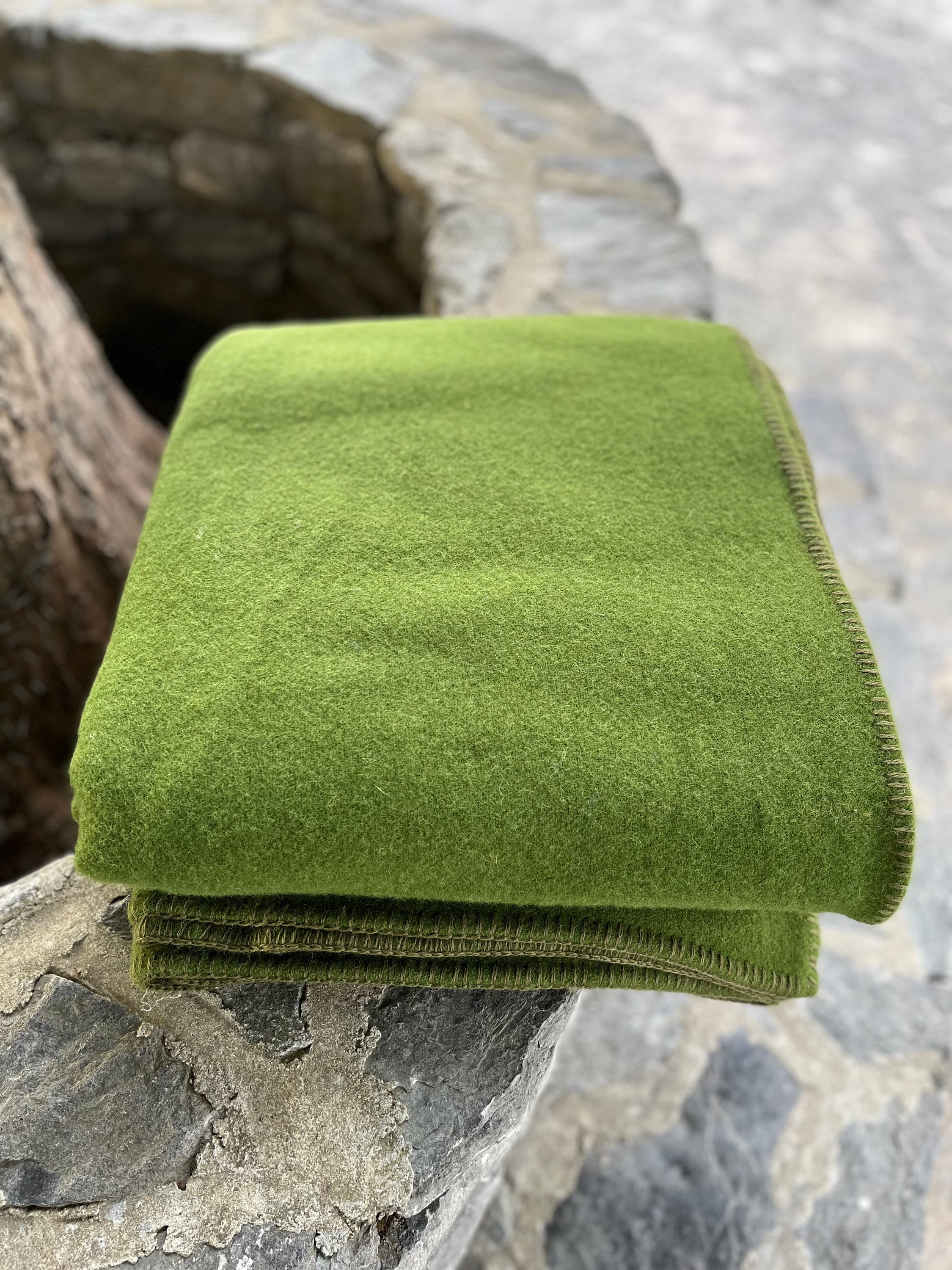 Supreme Faribault Woolen Mill Kate Moss Throw Blanket Black