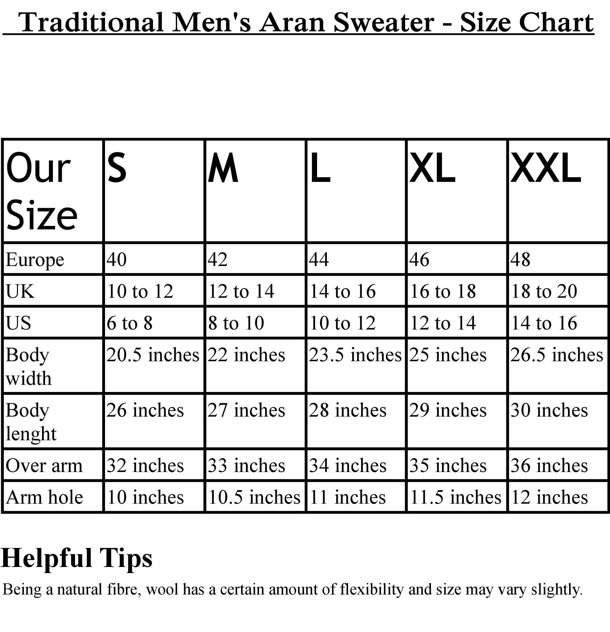 Duck Egg Size Chart