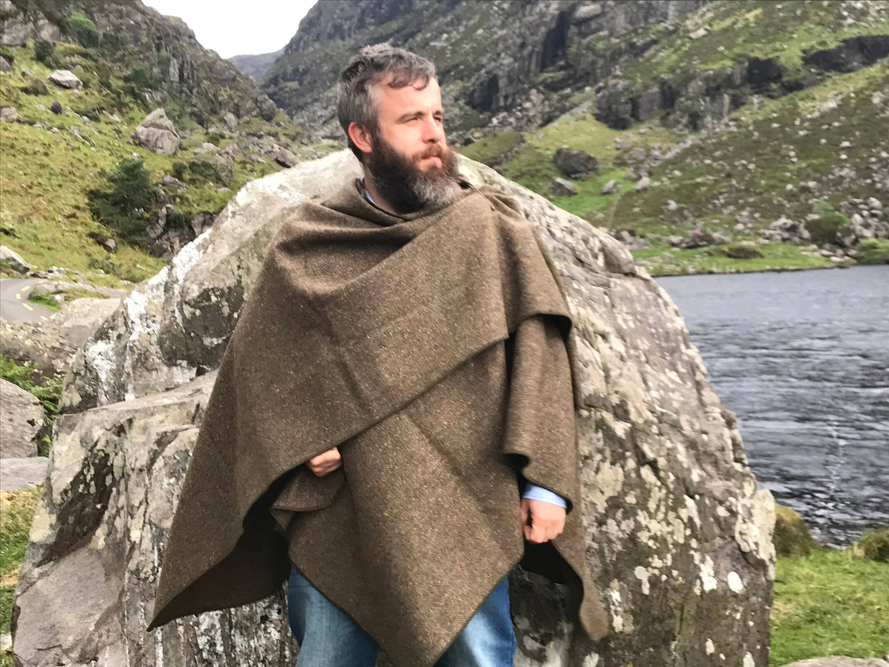 Irish Pure New Wool Cape at