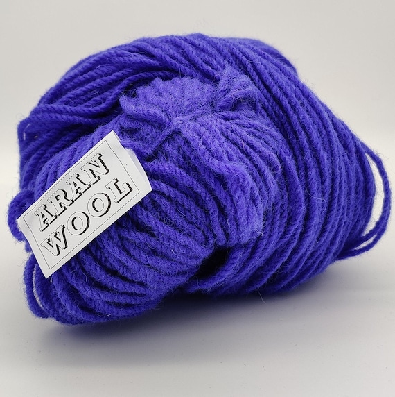 Purple aran best sale wool
